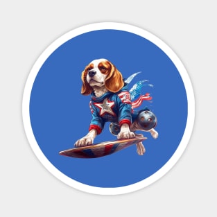 mighty superhero dog Magnet